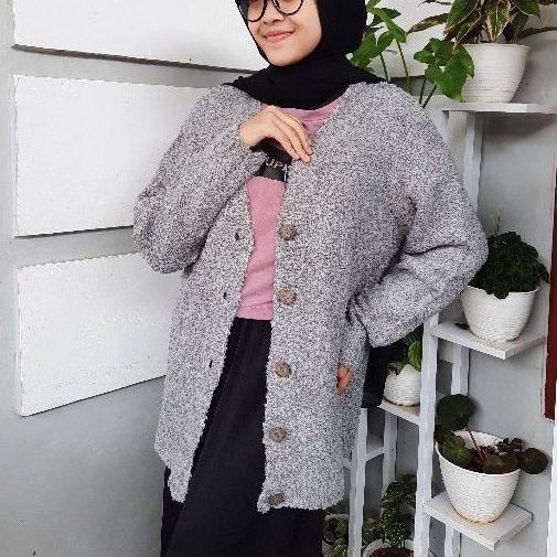 Sweater Rajut Wanita / Sweater Rajut Kancing