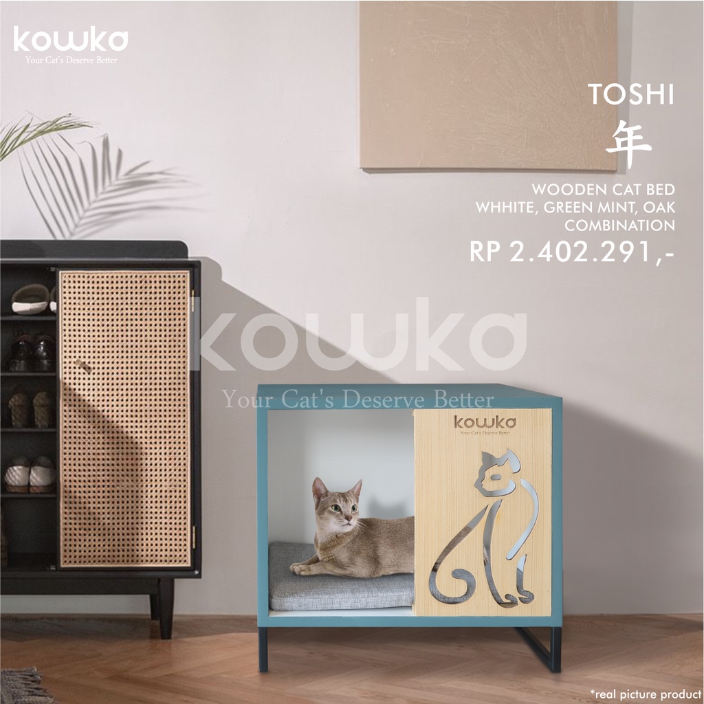 Toshi | Wooden Cat Bed | by Kowka Indonesia