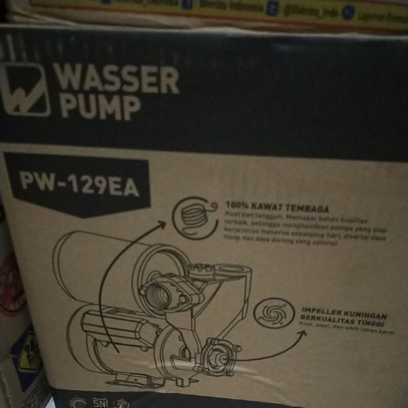 Pompa air WASSER PW 129 EA. pompa wasser otomatis