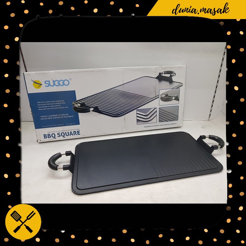 Long Griddle Multi Grill Pan Teflon Suggo Unik Murah Berkualitas