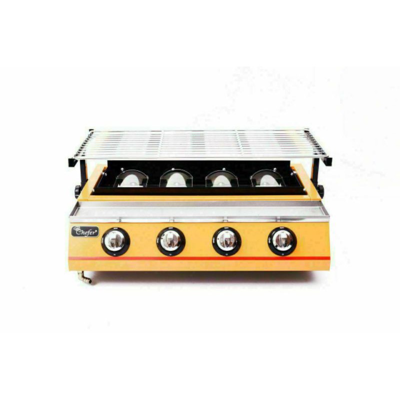 Mesin pemanggang 4 Tungku