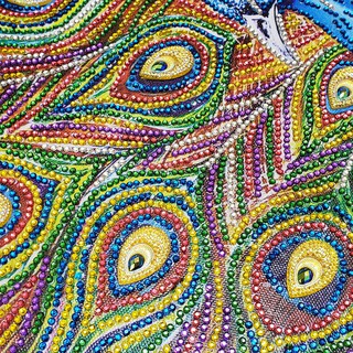 DIY Lukisan Diamond 5D dengan Gambar Burung Merak dan DIY Lukisan Diamond 5D dengan Gambar Burung Merak dan