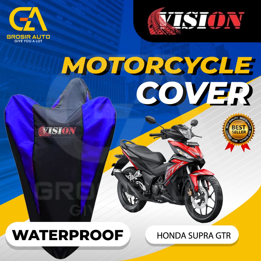 Sarung Motor SUPRA GTR Antiair Vision / Cover Selimut Penutup Sarung Mantel Motor Vision