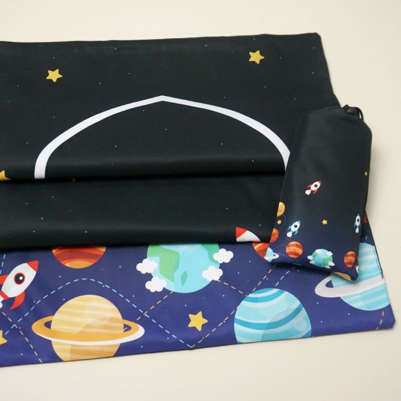 KADOKIDI Sajadah Travel Anak & Dewasa FREE NAMA & POUCH | Outerspace Series-8