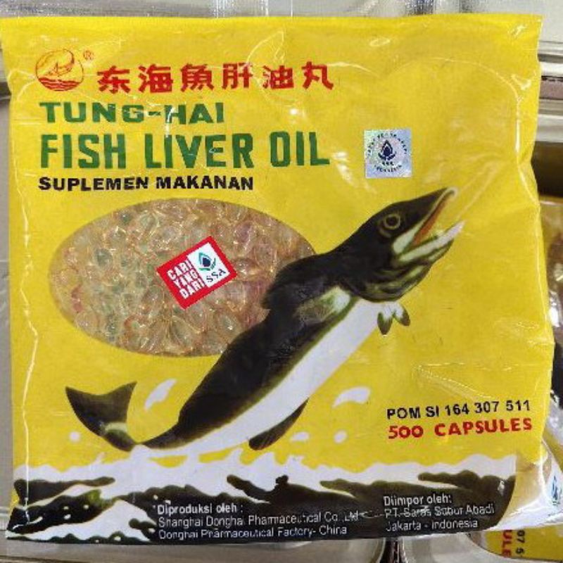 TUNG HAI FISH LIVER OIL SSA | MINYAK IKAN 500 KAPSUL