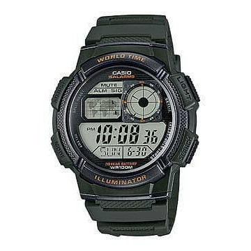 Jam Tangan Casio Original Pria AE-1000W-3A Hijau
