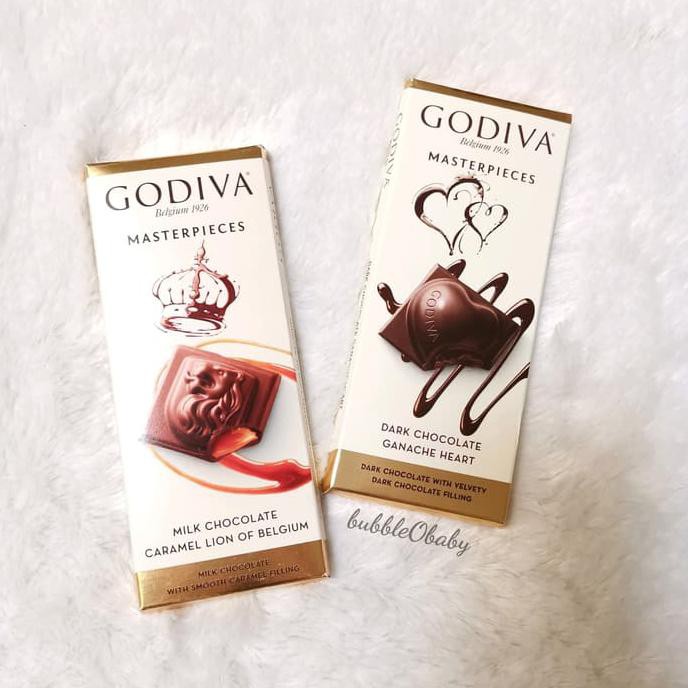 

GODIVA DARK CHOCOLATE HEART GANACHE BAR COKELAT SUSU BELGIUM