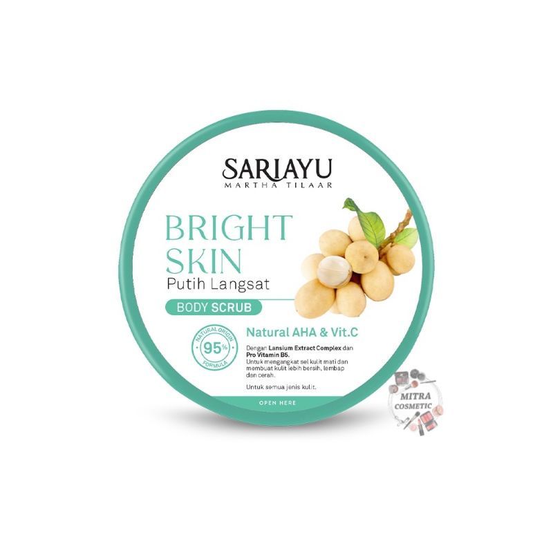 Image of Sariayu Bright Skin Putih Langsat Body Scrub Lulur #4