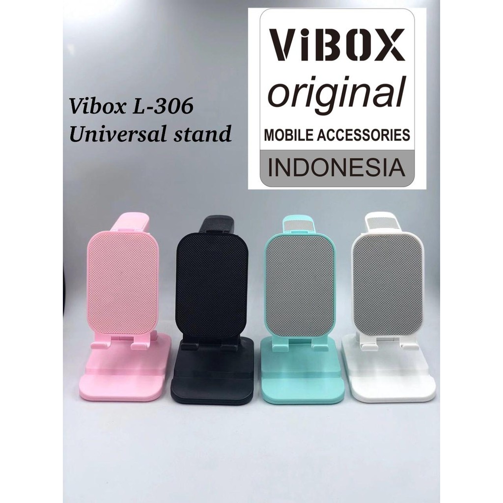 HOLDER MEJA FOLDING PHONE STAND VIBOX ORIGINAL HANDPHONE FOLDING DESKTOP HD23 / L306