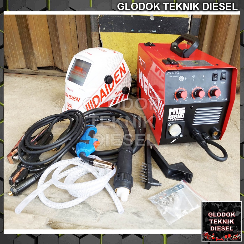 ready TRAVO LAS PAZTO MIG 138 HD JAPAN / MESIN LAS MIG HEAVY DUTY TERBAIK ORIGINAL