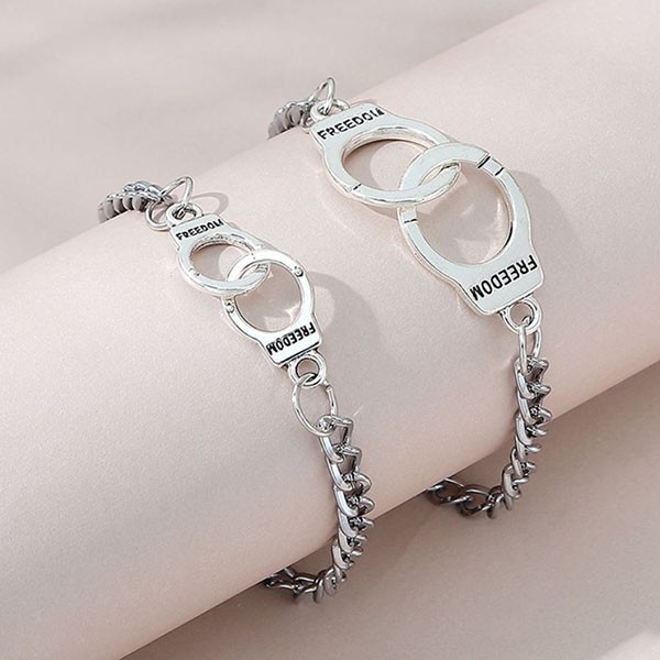 gelang couple gembok freedom chain couple bracelet (3E3) jge101