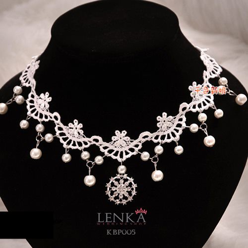 [STOK TERBATAS] LACE NECKLACE KALUNG BROKAT AKSESORIS WANITA PENGANTIN KBP005