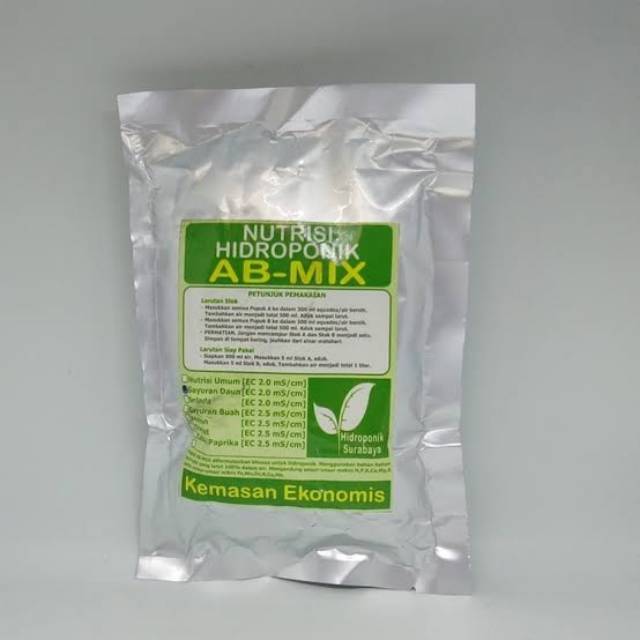 Nutrisi AB Mix Sayuran Daun Hidroponik