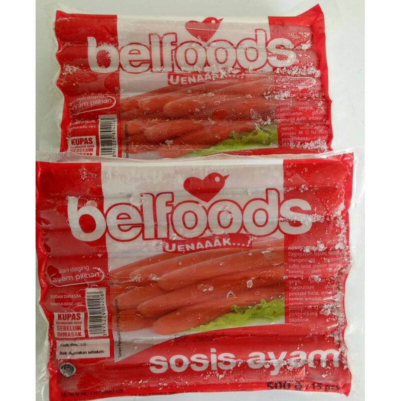 

Sosis Ayam Bellfoods 500gr (15pc)