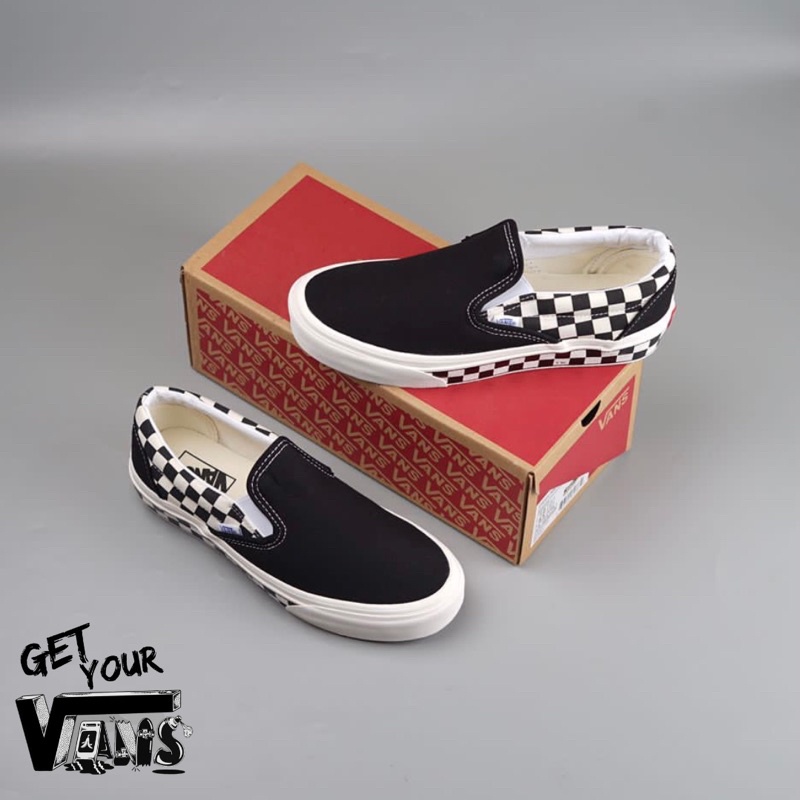 Vans Slip on Sidewall Checkerboard Original 100% Bnib