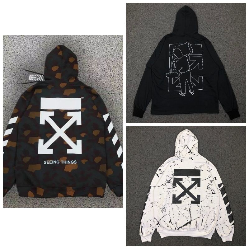 HODDIE OFF WHITE CAMO 3 WARNA | OUTERWARE | SWEATER
