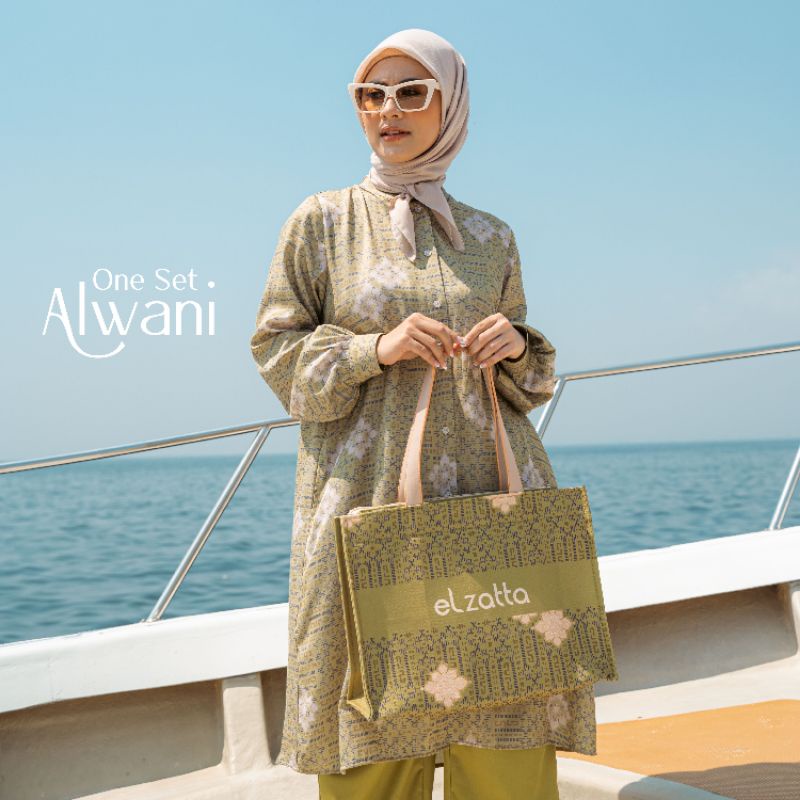 ELZATTA HIJAB STELAN ONE SET TUNIK ALWANI KOLEKSI TERBARU