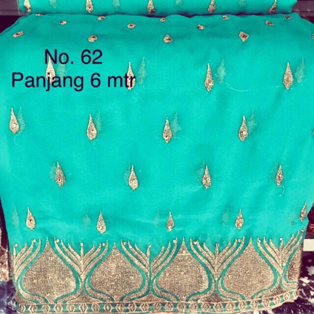 READY Kain Saree Lilit Tradisional Saree India Cantik Halus