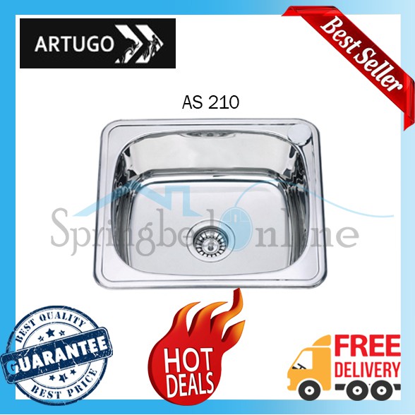 Kitchen Sink Stainless Steel by ARTUGO - AS 210