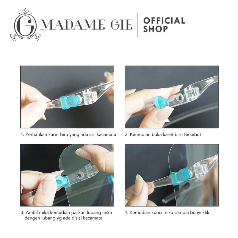 FACESHIELD KACAMATA/DENTAL FACEMASK/PELINDUNG WAJAH APD/FACE SHIELD BUKA TUTUP / FACE SHIELD NAGITA
