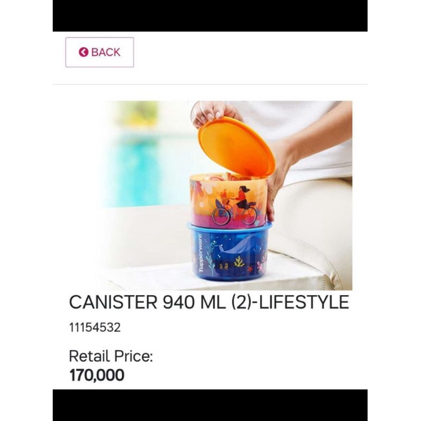 Tupperware Canister