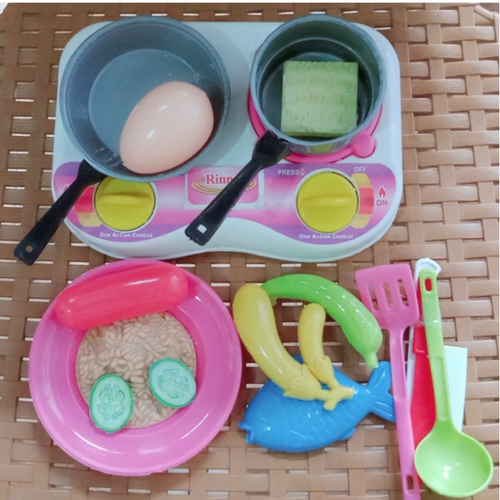  MAINAN  MASAKAN  NASI GORENG TELUR BULAT KS 119 Shopee 