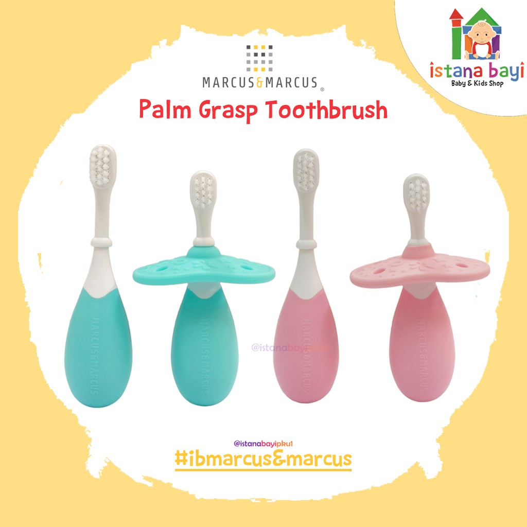 Marcus &amp; Marcus Palm Grasp Toddler Training Toothbrush - Sikat Gigi Bayi