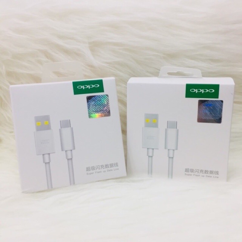 Kabel Data Original 100% Vooc Oppo USB Type C Super Flash Up Data Line