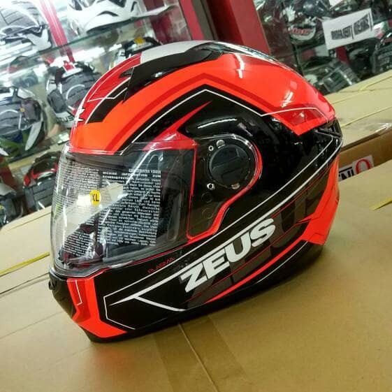 Zeus ZS811 Plasma AL5 Neon Orange Red FREE DARK VISOR Z811