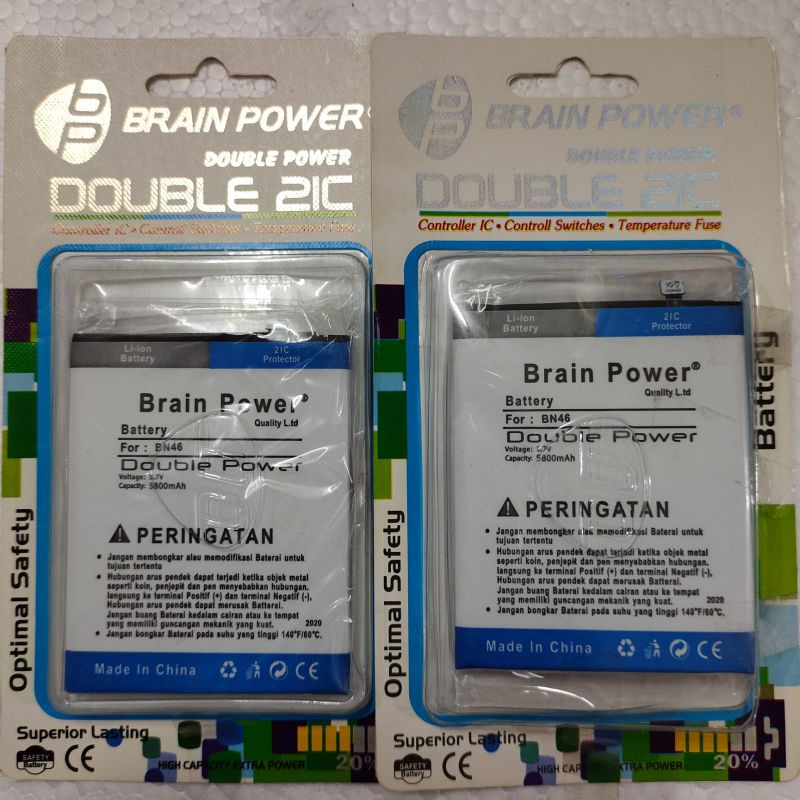 BATRE BAT BATERAI DOUBLE POWER XIOMI BN46