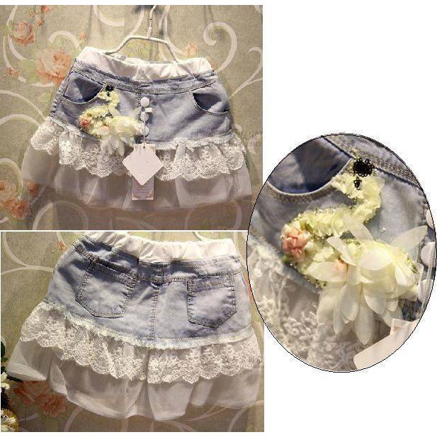 skirt jeans ducky / rok jeans anak