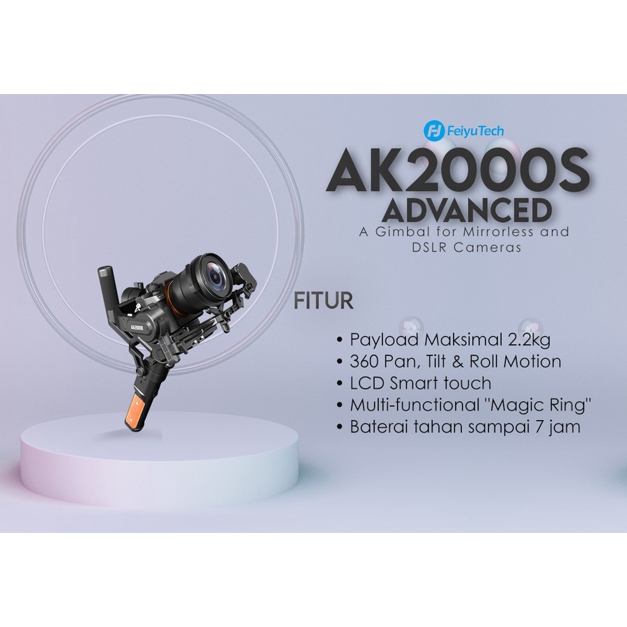 Feiyu AK2000S Advanced Kit 3-Axis Handheld Gimbal Stabilizer