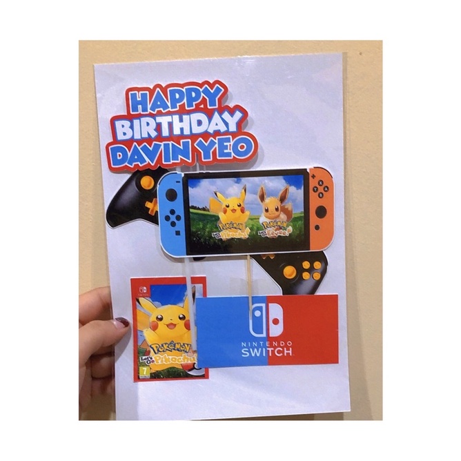 

NINTENDO CAKE TOPPER | HIASAN KUE ULTAH | READY STOK BATAM