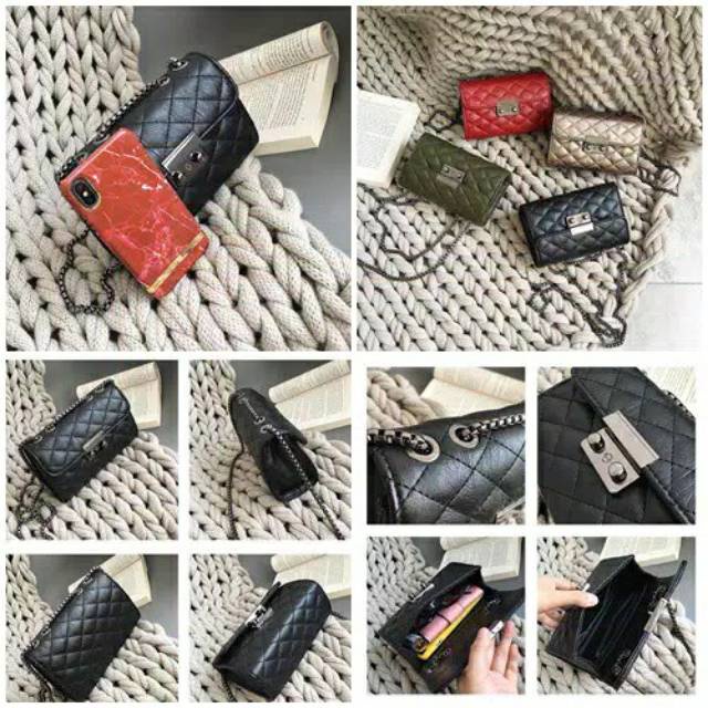 MB Gratis Ongkir (COD) JT8086 Clutch Bag Selempang Wanita Cantik Import JT 8086