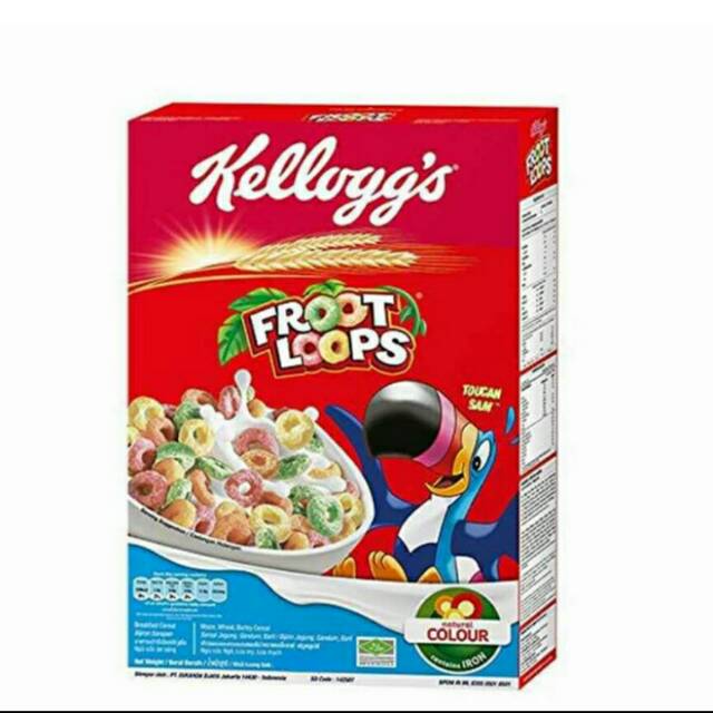 

Kelloggs froot Loops 160gram sereal rasa buah