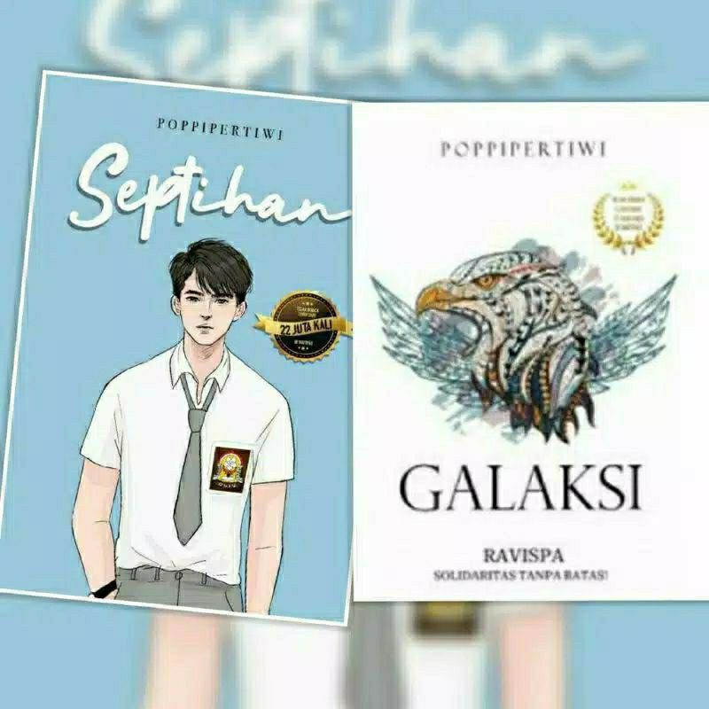 Paket 2 Novel - Septihan + Galaksi by Poppi Pertiwi