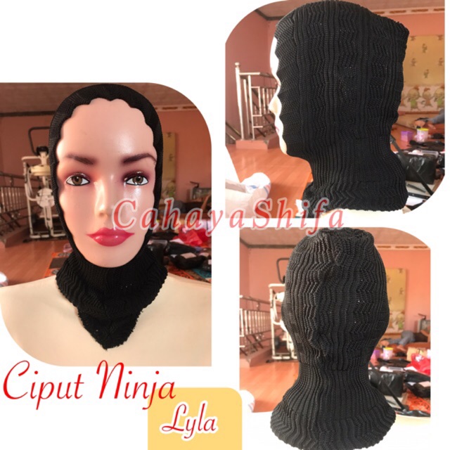 ciput rajut antem anti temben / ciput ninja zigzag terhits ( ciput lyla)