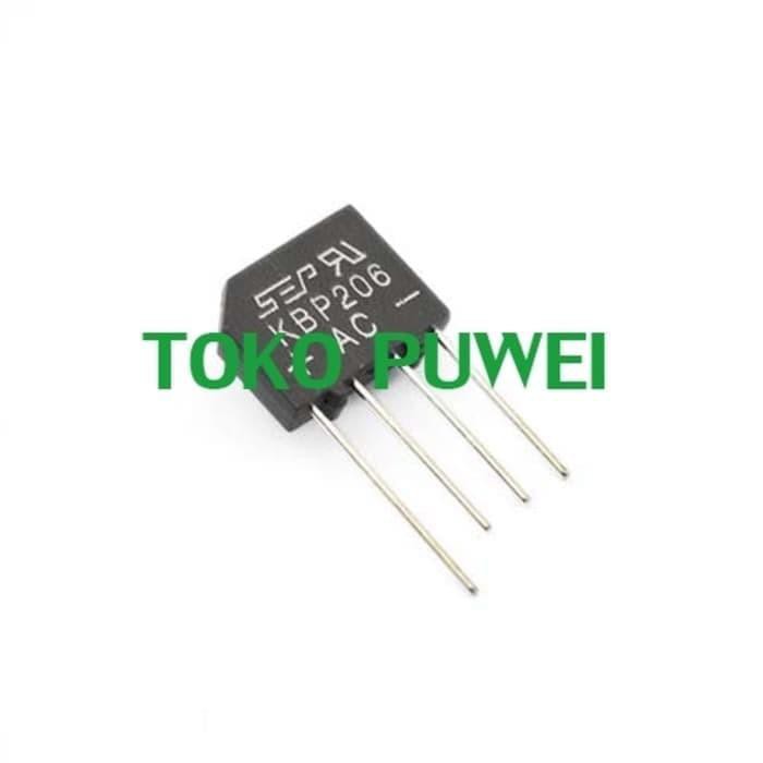 KBP206G KBP206 2A 600V SILICON BRIDGE RECTIFIER DIODA BO75