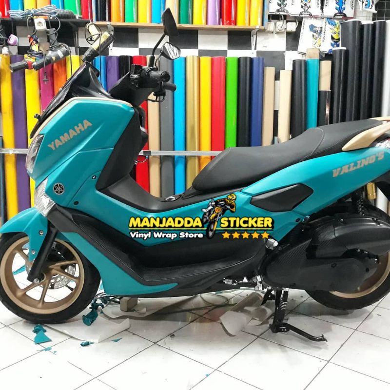 Stiker Skotlet Motor Biru Tosca 45cm x 5meter