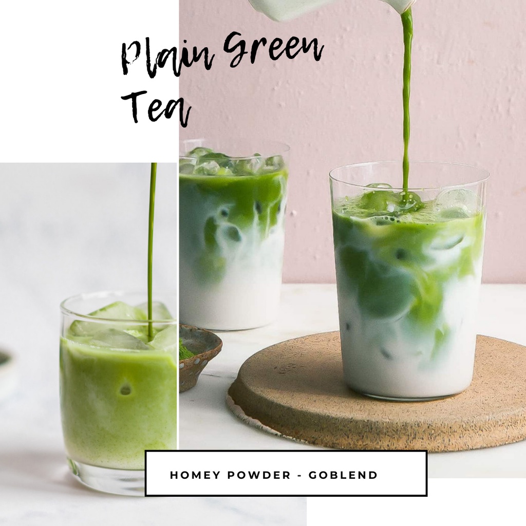 

PLAIN Bubuk Minuman GREENTEA 1Kg - Bubuk GREENTEA PLAIN 1Kg - Greentea Bubuk tanpa gula 1Kg