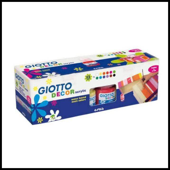 

Diskon Cat Acrylic Giotto Decor Set 12 Warna 25 Ml Cat Aklirik