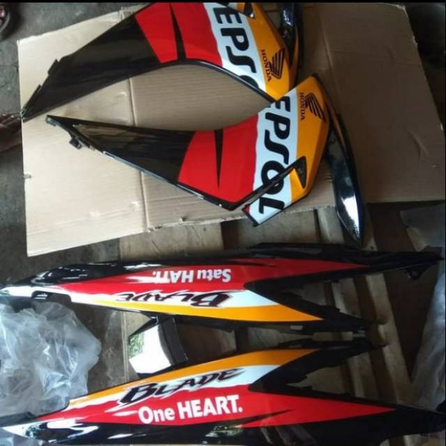 body plus sayap Honda Blade New Repsol