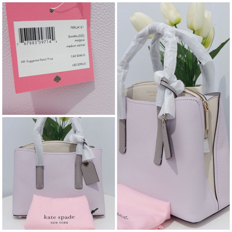 Tas Kate Spade Margaux Medium Lilac Taupe New Original