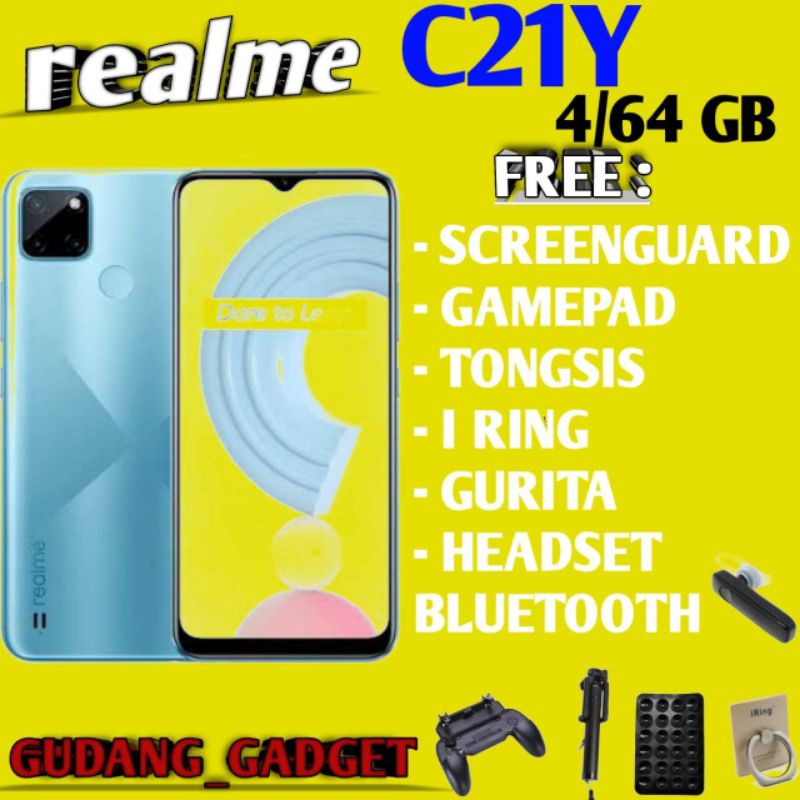 REALME C21Y 4/64 RAM 4GB ROM 64GB GARANSI RESMI