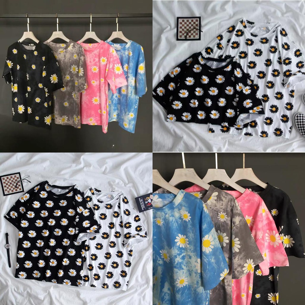 [BISA COD] Oversize Tee Tshirt Wanita Model Longgar Motif Teddy Bear Coklat