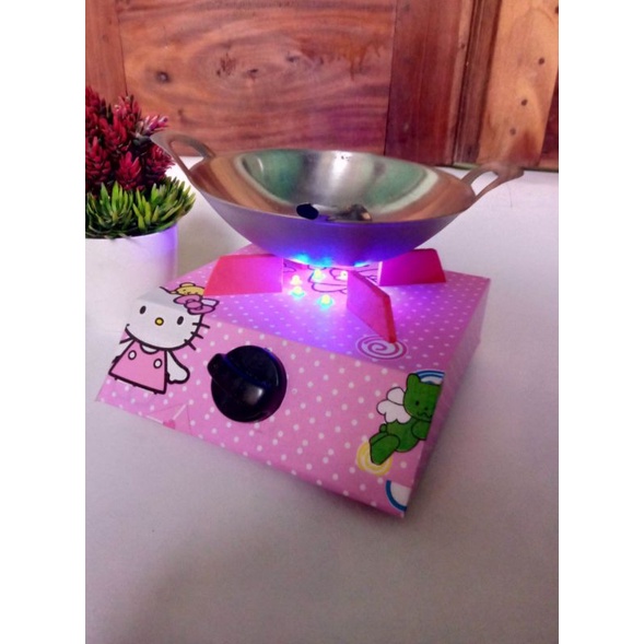 paket mainan kompor elektrik 1tungku (kabel sudah terpasang) jual perset