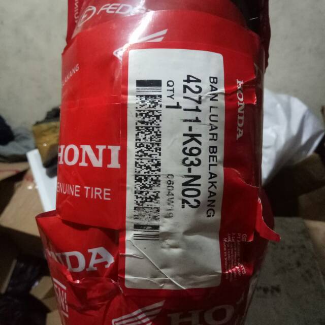 ban luar belakang scoopy 2018 ring 12 110/90-12 tubeless gratis pentil asli honda ban luar scoopy