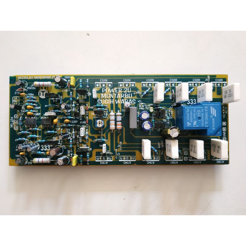Kit Power Amplifier Montarbo MTBO 2U 20 cm 333 Tanpa TR Final