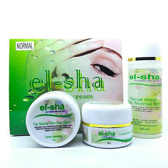 EL-SHA SKINCARE / Cream Wajah GLOWING / BPOM / Pemutih-Pencerah / Tanpa