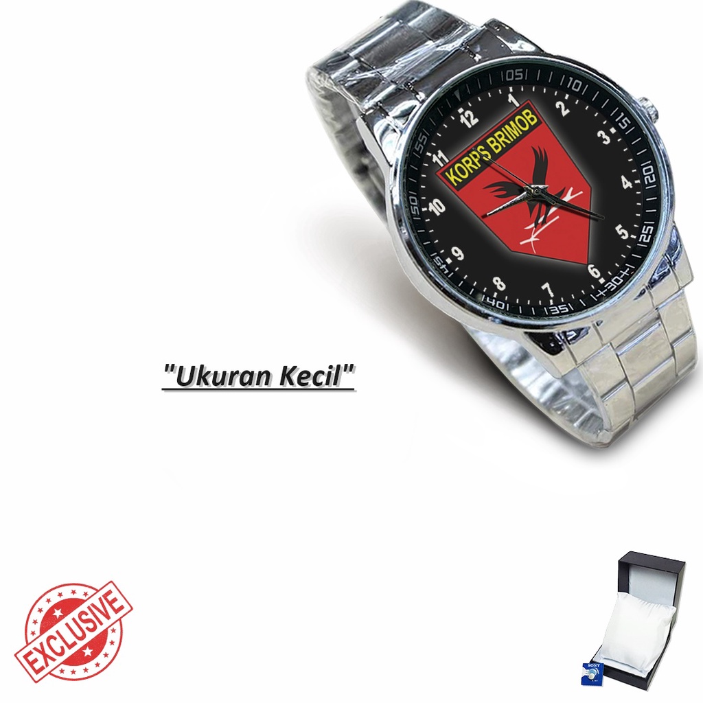 Jam Tangan Rantai Couple KORPS BRIMOB - 1 (Amazing)